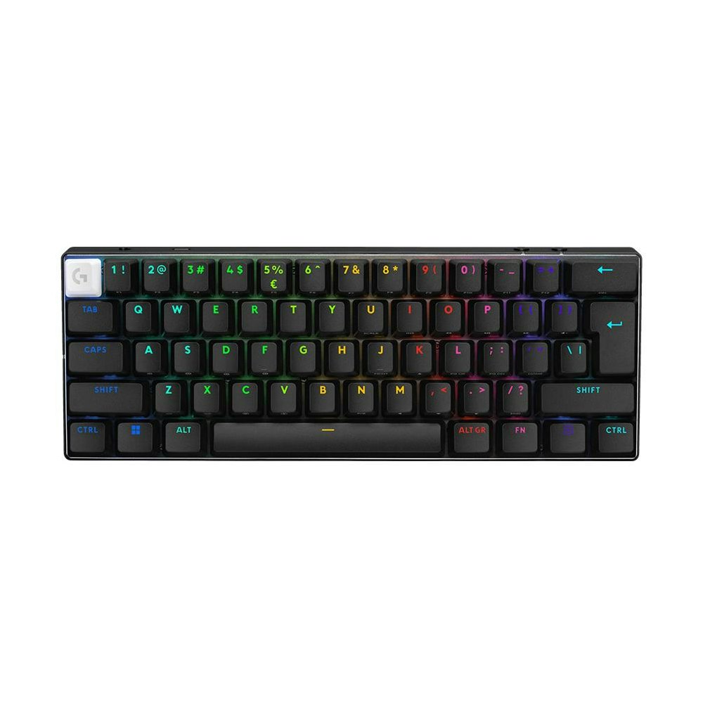 A large main feature product image of Logitech Pro X 60 LIGHTSPEED - Compact Wireless Mechanical Keyboard (Black)