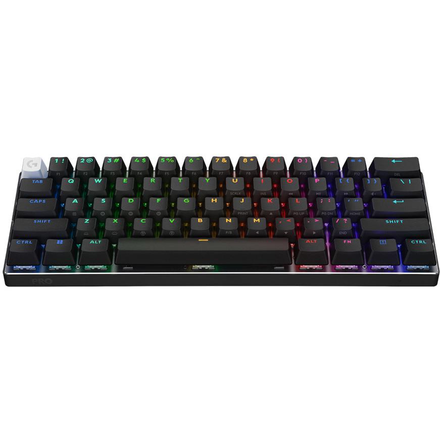 A large main feature product image of Logitech G PRO X 60 LIGHTSPEED - Compact Wireless Mechanical Keyboard (Black)