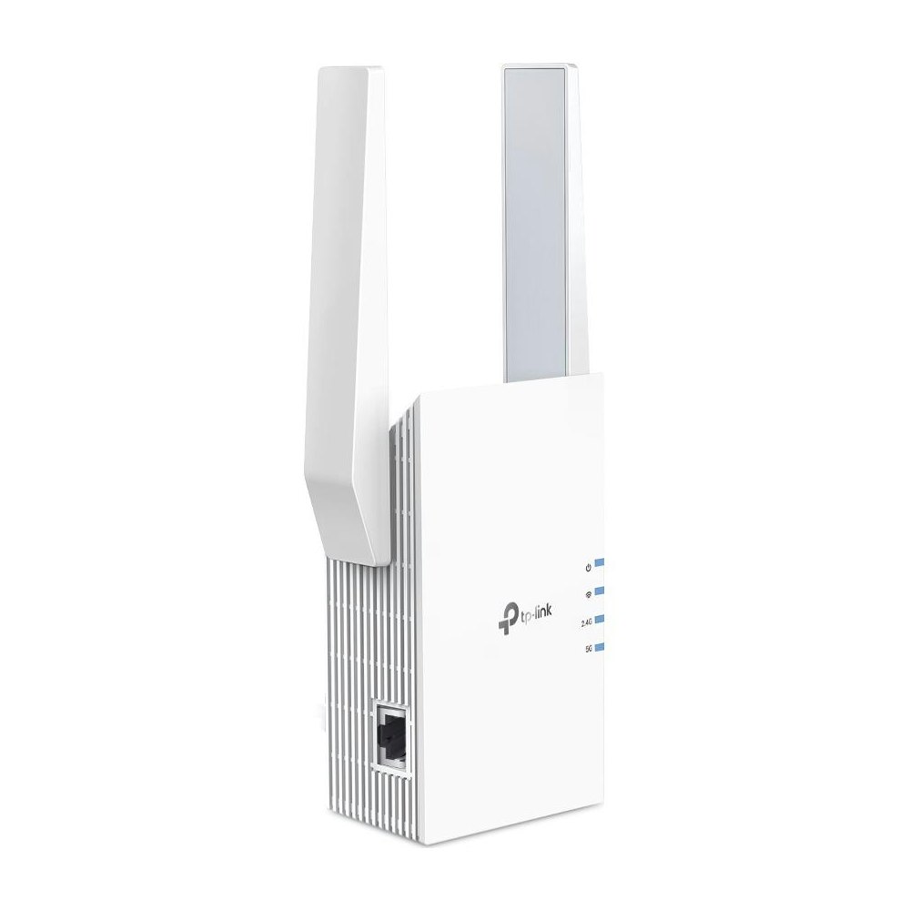 A large main feature product image of EX-DEMO TP-Link RE705X - AX3000 Wi-Fi 6 Mesh Range Extender