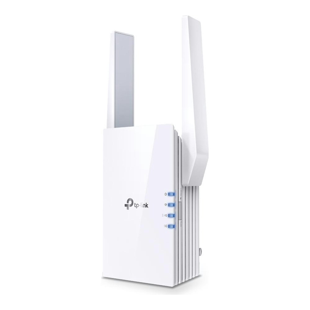 A large main feature product image of EX-DEMO TP-Link RE705X - AX3000 Wi-Fi 6 Mesh Range Extender