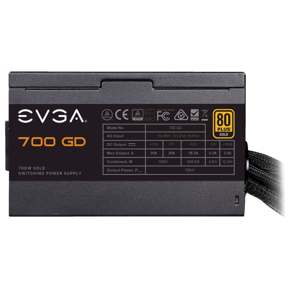 A large main feature product image of EX-DEMO EVGA 700 GD 700W Gold ATX PSU