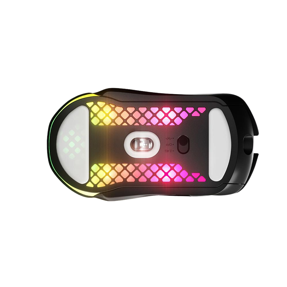 A large main feature product image of SteelSeries Aerox 5 Wireless - Ultra Lightweight Gaming Mouse