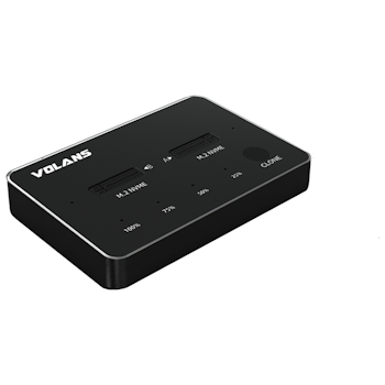 Product image of EX-DEMO Volans Aluminium 2-Bay USB-C NVMe PCIe SSD Docking Station - Click for product page of EX-DEMO Volans Aluminium 2-Bay USB-C NVMe PCIe SSD Docking Station