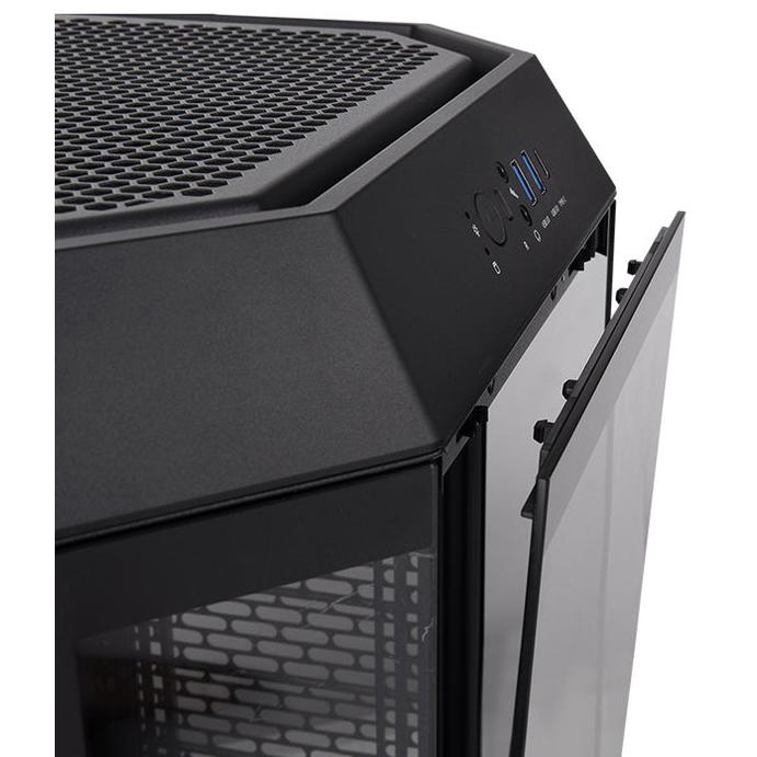A large main feature product image of Thermaltake The Tower 300 - Micro Tower Case (Black)