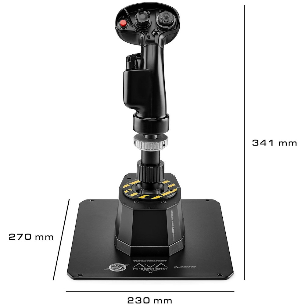 A large main feature product image of Thrustmaster AVA Flight Stick Bundle