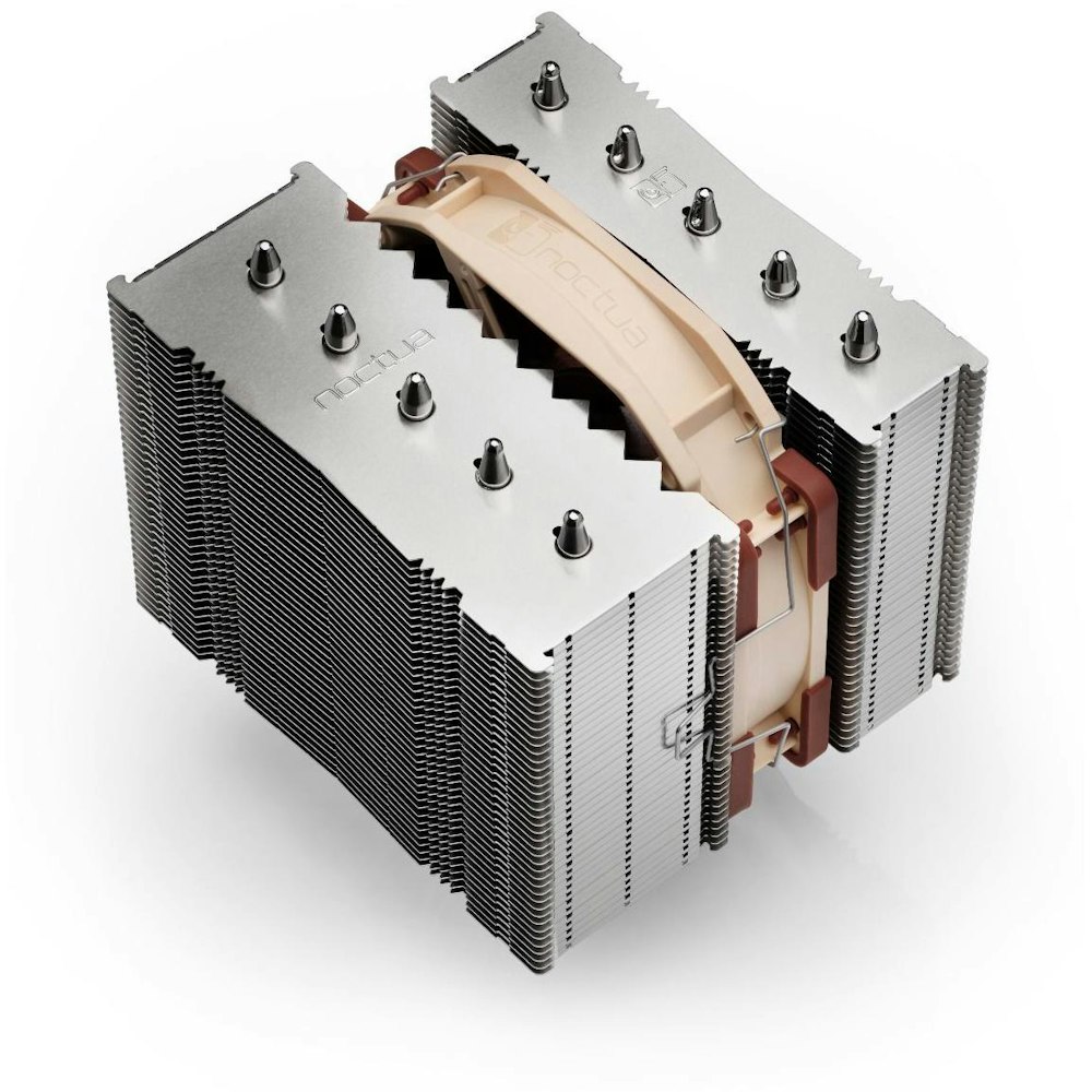 A large main feature product image of Noctua NH-D12L - Compact Multi-Socket CPU Cooler