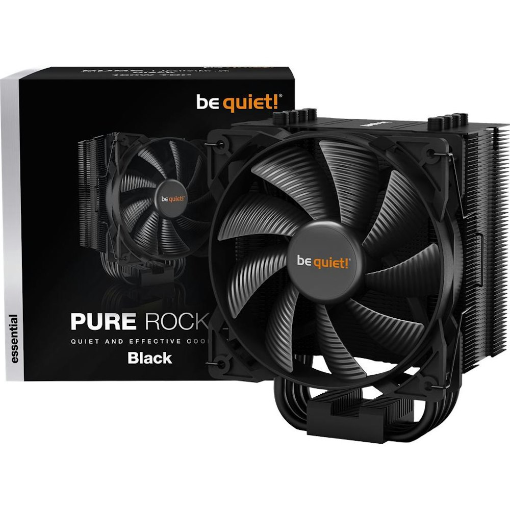 A large main feature product image of EX-DEMO be quiet! Pure Rock 2 CPU Cooler - Black