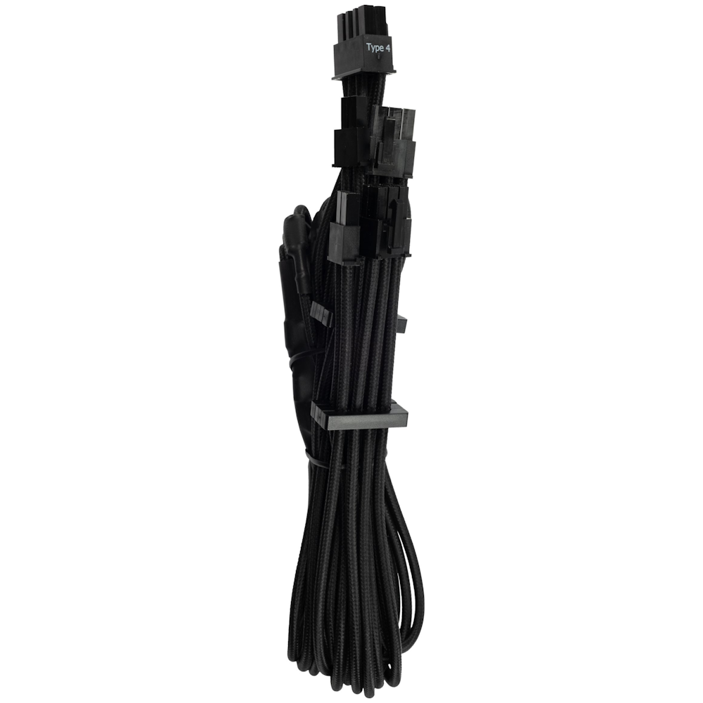 A large main feature product image of EX-DEMO Corsair Premium Individually Sleeved Pro Cables Kit Type 4 Gen 4 - Black
