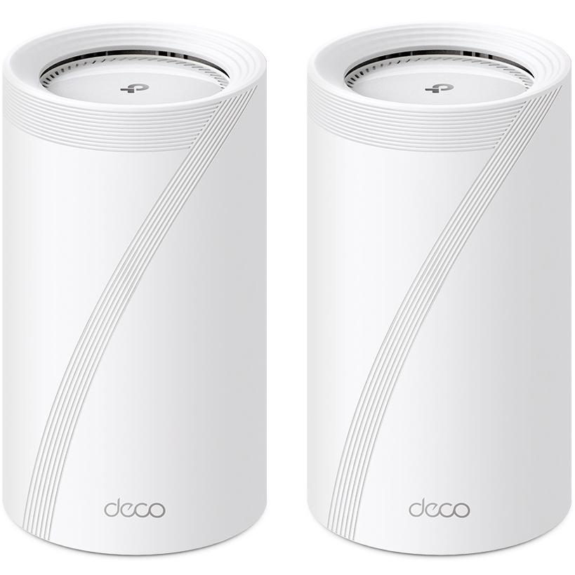 A large main feature product image of TP-Link Deco BE85 - BE22000 Wi-Fi 7 Tri-Band Mesh System (2 Pack)