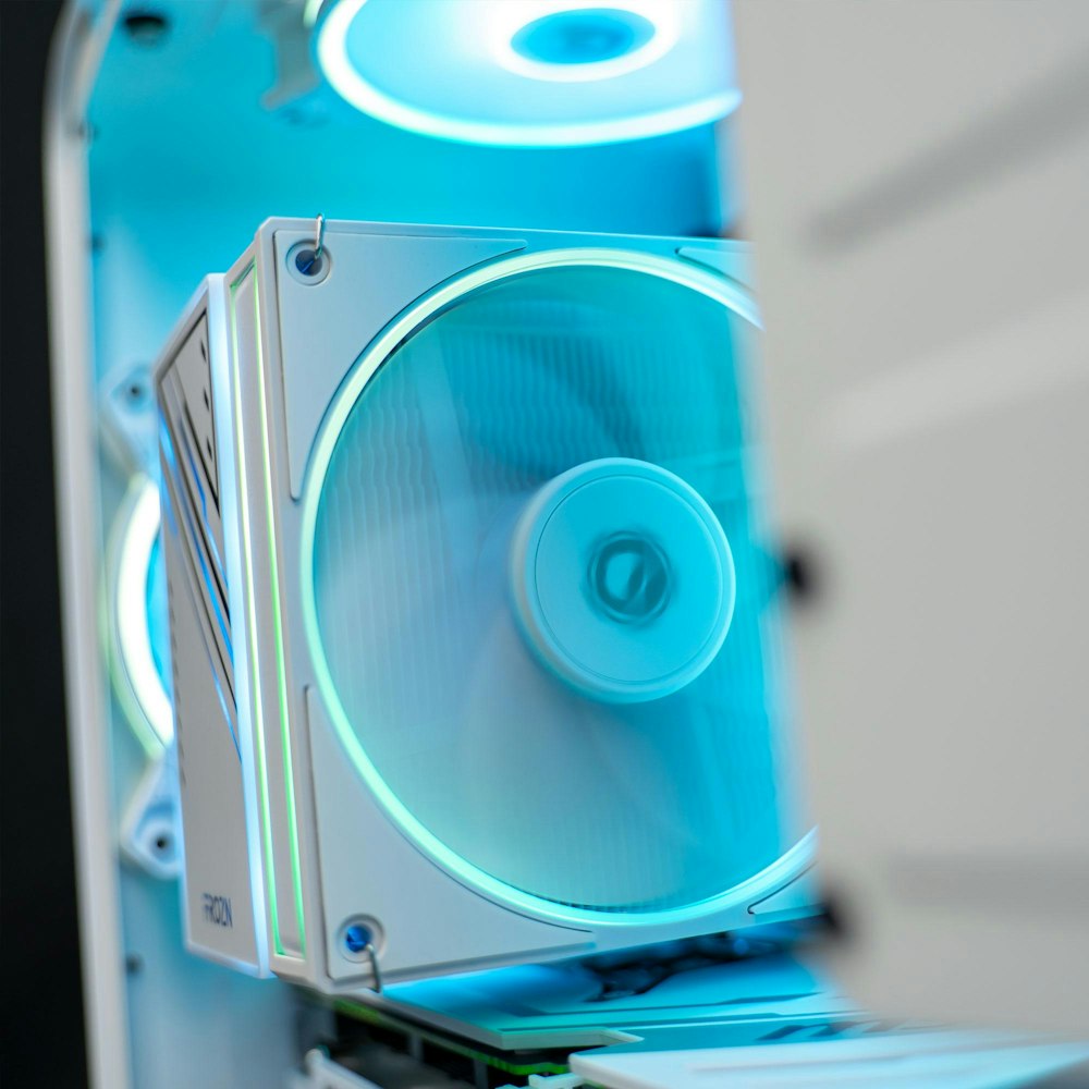 A large main feature product image of PLE Voyager RTX 4070 SUPER Prebuilt Ready To Go Gaming PC