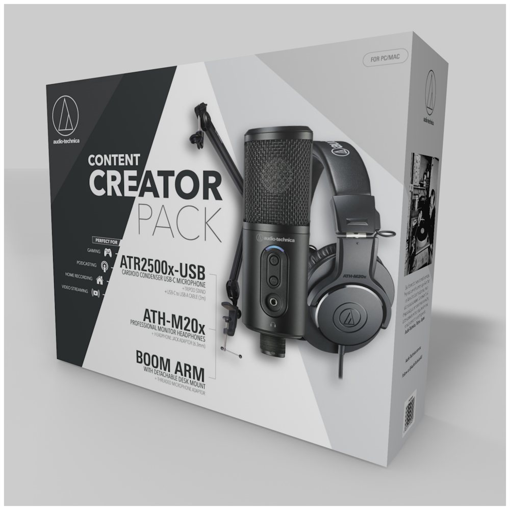 A large main feature product image of EX-DEMO Audio-Technica Content Creator Pack