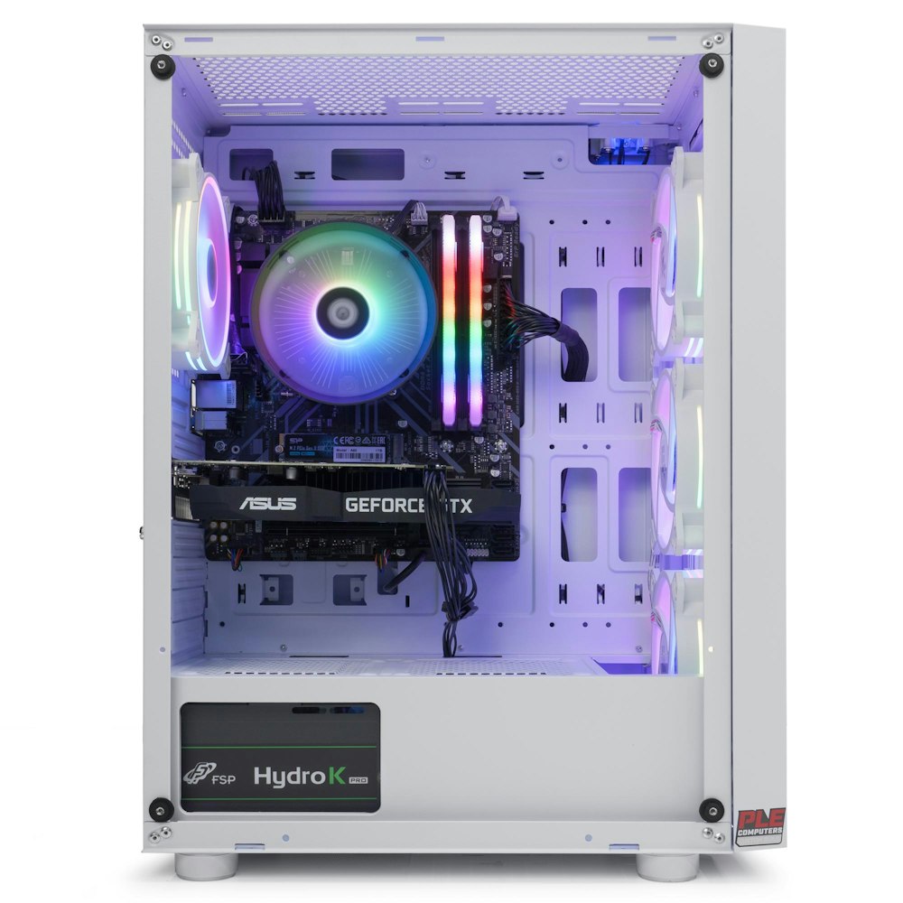A large main feature product image of PLE Photon GTX 1650 Prebuilt Ready To Go Gaming PC