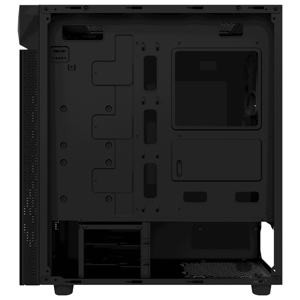 A large main feature product image of EX-DEMO Gigabyte C200 Glass Mid Tower Case - Black