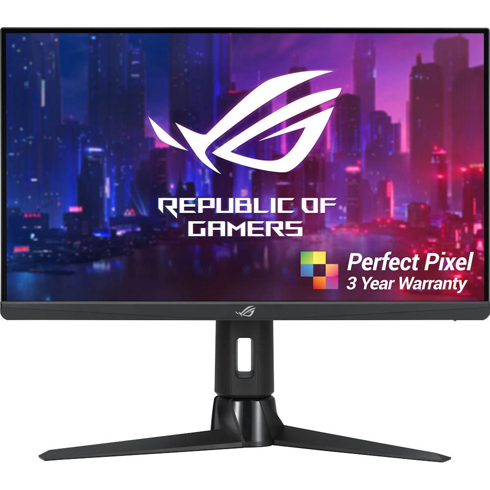 A large main feature product image of EX-DEMO ASUS ROG Strix XG259CM 24.5" FHD 240Hz IPS Monitor