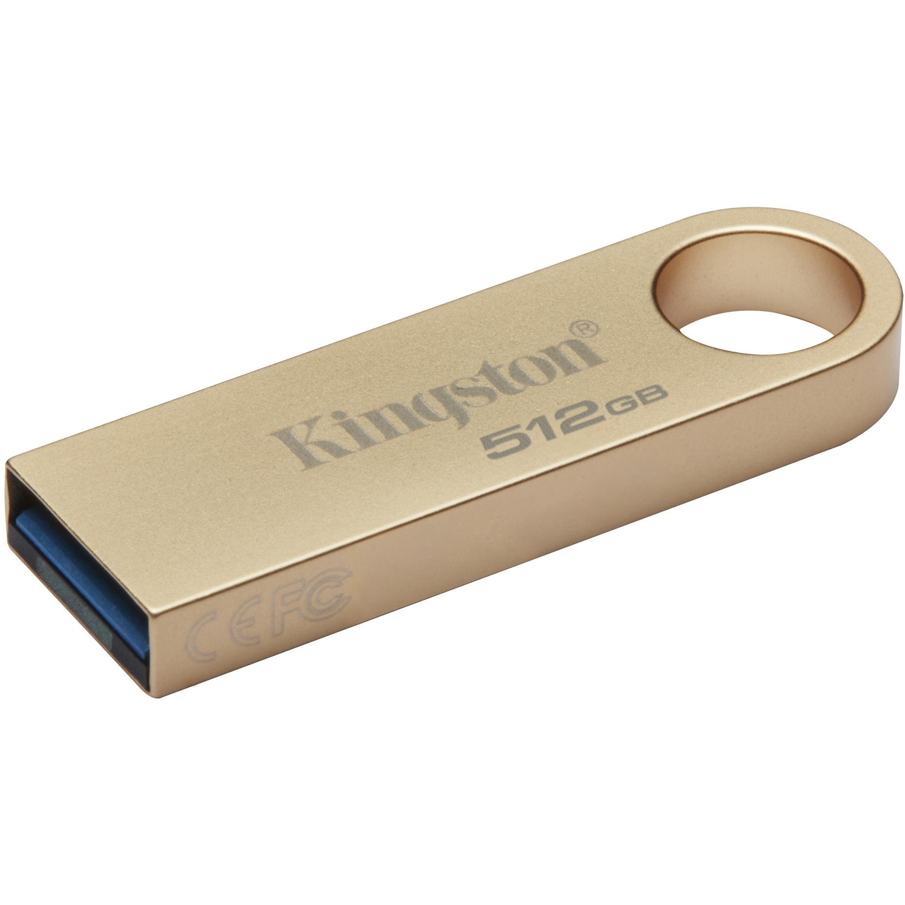 A large main feature product image of Kingston DataTraveler SE9 G3 512GB USB 3.2 Gen 1 Type-A Flash Drive