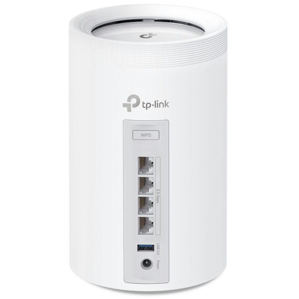 A large main feature product image of TP-Link Deco BE65 - BE11000 Wi-Fi 7 Tri-Band Mesh System (2 Pack)