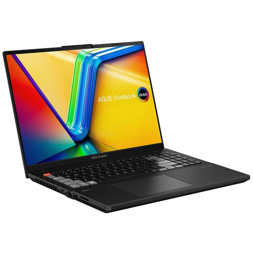A large main feature product image of EX-DEMO ASUS Vivobook Pro 16X K6604 - 16" OLED, 13th Gen i9, RTX 4060, 32GB/1TB - Win 11 Pro Notebook