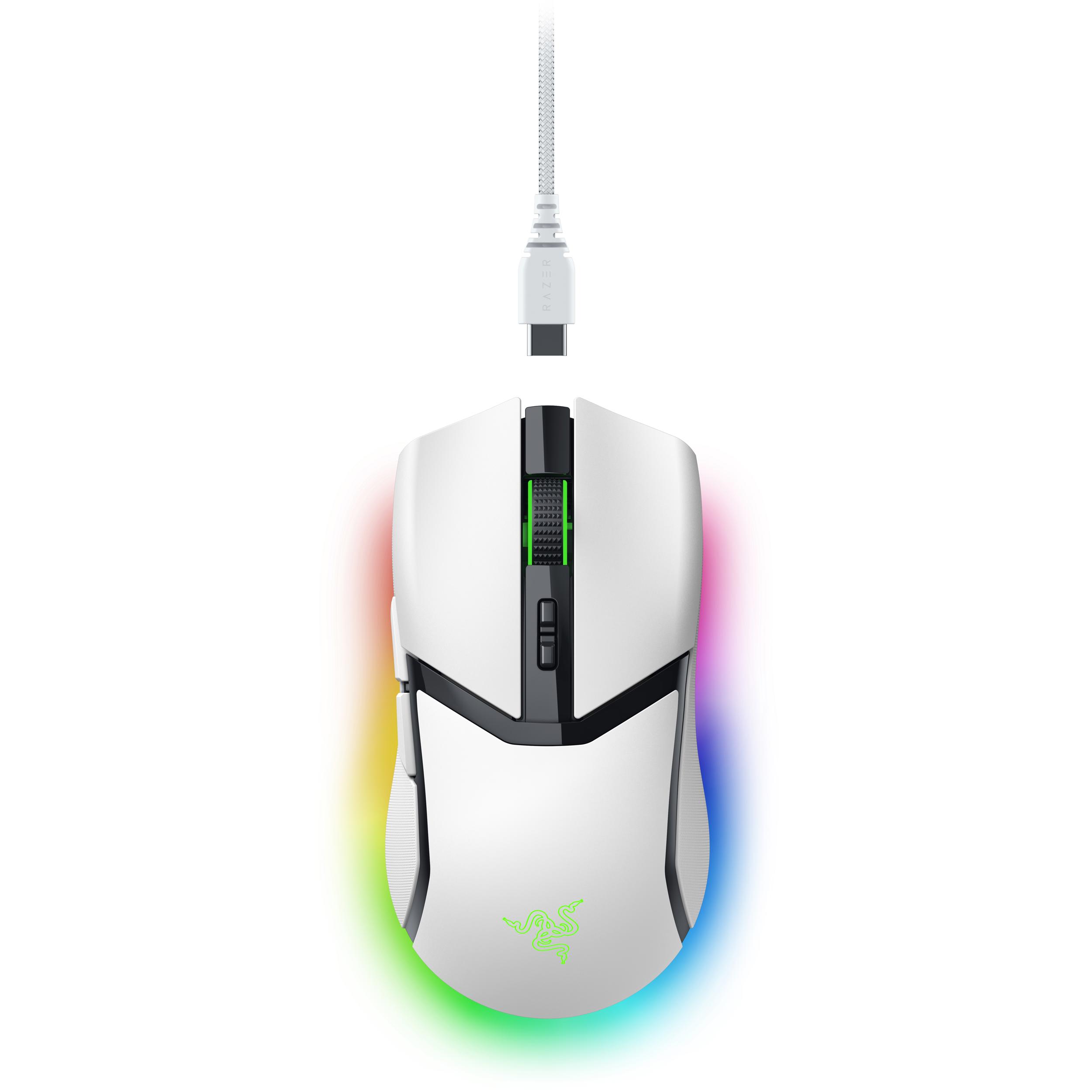 A large main feature product image of Razer Cobra Pro - Ambidextrous Wired/Wireless Gaming Mouse (White)
