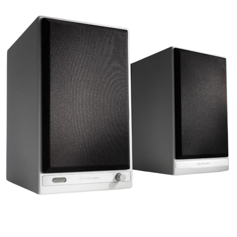Audioengine HD6 - Powered Wireless Bookshelf Speakers (Gloss White)