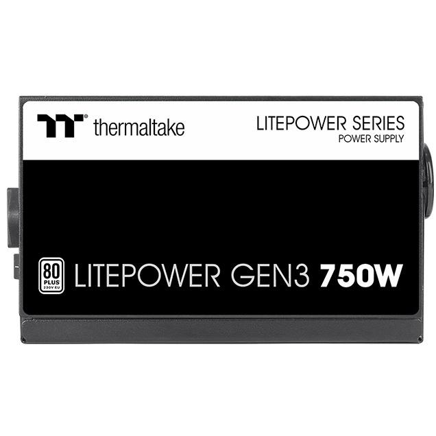 A large main feature product image of Thermaltake Litepower GEN3 - 750W 80PLUS ATX PSU