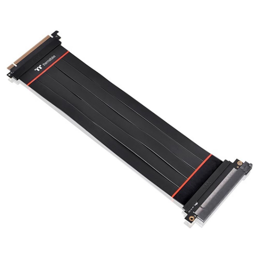 A large main feature product image of EX-DEMO Thermaltake Premium PCIe 4.0 16X Riser Cable - 300mm