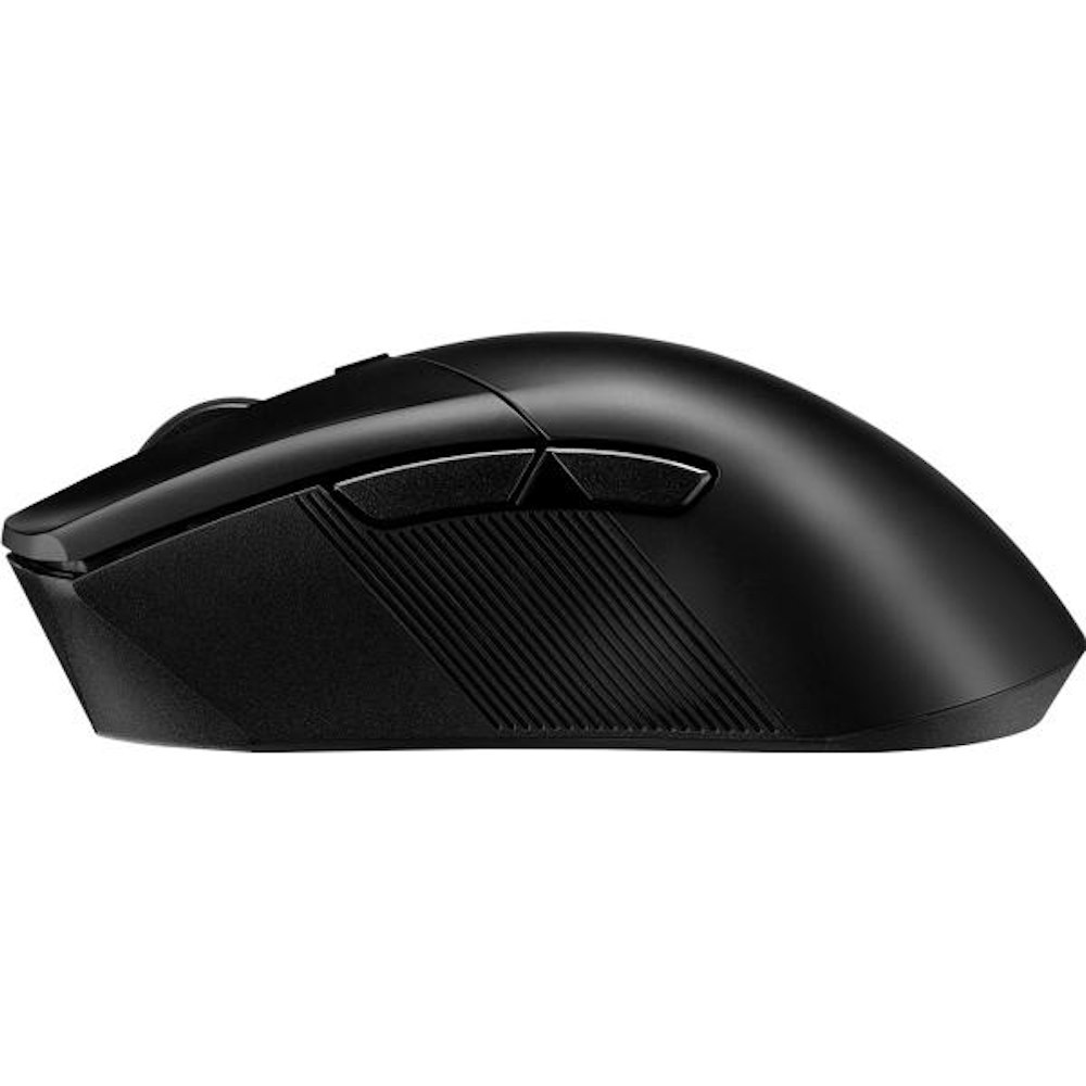 A large main feature product image of EX-DEMO ASUS ROG Gladius III Wireless Aimpoint Gaming Mouse