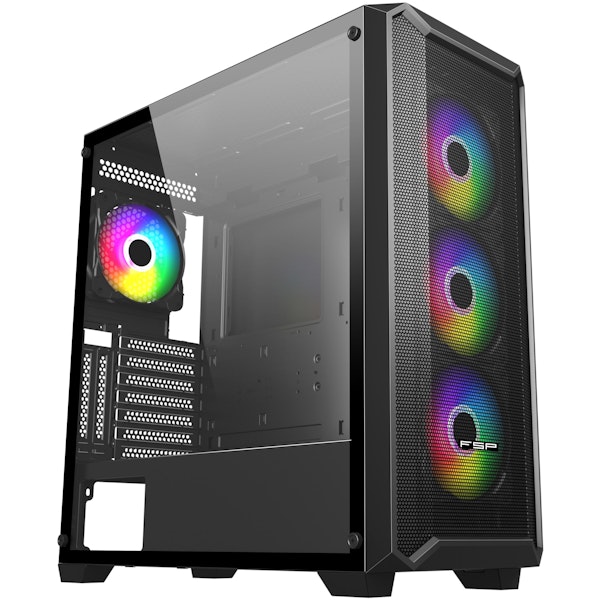 FSP CMT591A Mid Tower Case - Black | PLE Computers