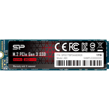 Product image of EX-DEMO Silicon Power P34A80 PCIe  Gen 3x4  NVMe M.2 SSD-  1TB  - Click for product page of EX-DEMO Silicon Power P34A80 PCIe  Gen 3x4  NVMe M.2 SSD-  1TB 