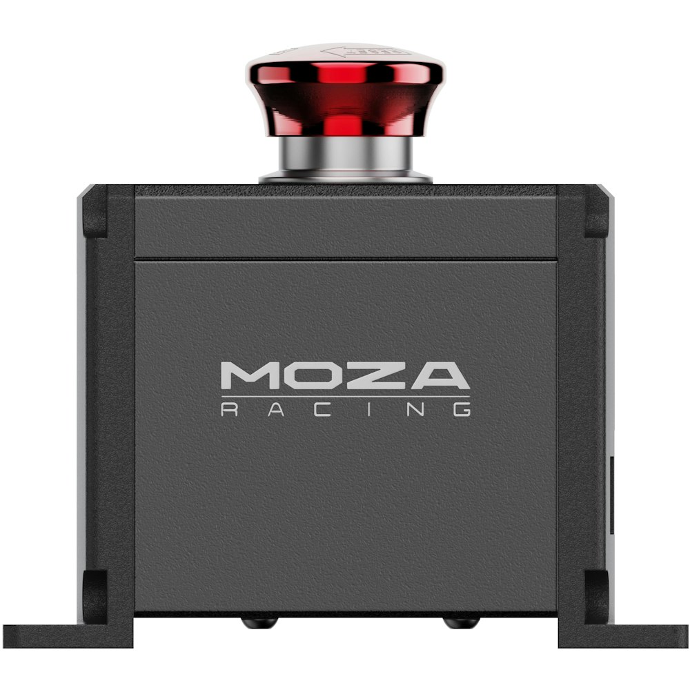 A large main feature product image of MOZA E-Stop Switch