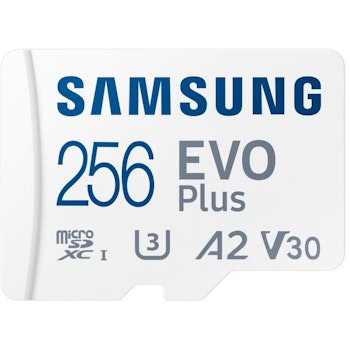 Product image of Samsung EVO Plus MicroSD UHS-I Card - 256GB - Click for product page of Samsung EVO Plus MicroSD UHS-I Card - 256GB