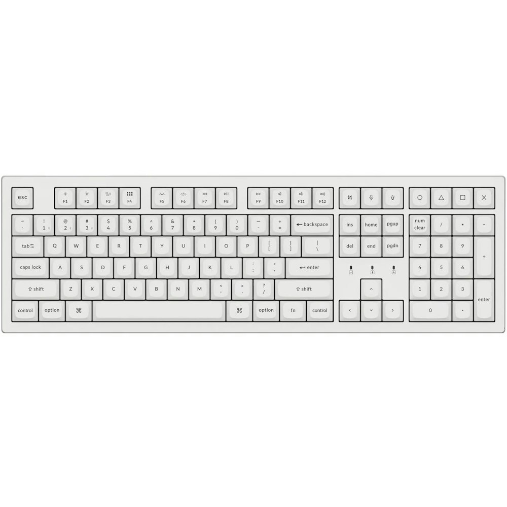 A large main feature product image of Keychron K10 Pro QMK/VIA Wireless Mechanical Keyboard White (Brown Switch)