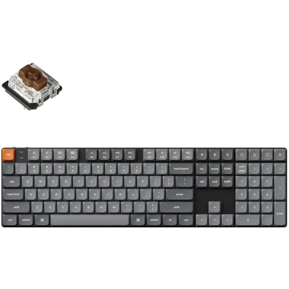 A large main feature product image of Keychron K5 Max QMK/VIA Wireless Custom Mechanical Keyboard (Gateron Brown Switch)
