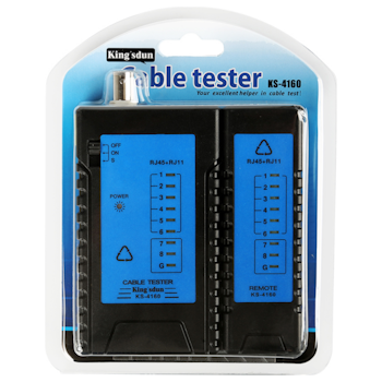Product image of EX-DEMO King'sdun RJ45 Cat6 LAN Cable Tester Set - Click for product page of EX-DEMO King'sdun RJ45 Cat6 LAN Cable Tester Set