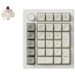 A product image of Keychron Q0 Max - QMK/VIA Custom Wireless Number Pad - White (Gateron Jupiter Brown Switch)
