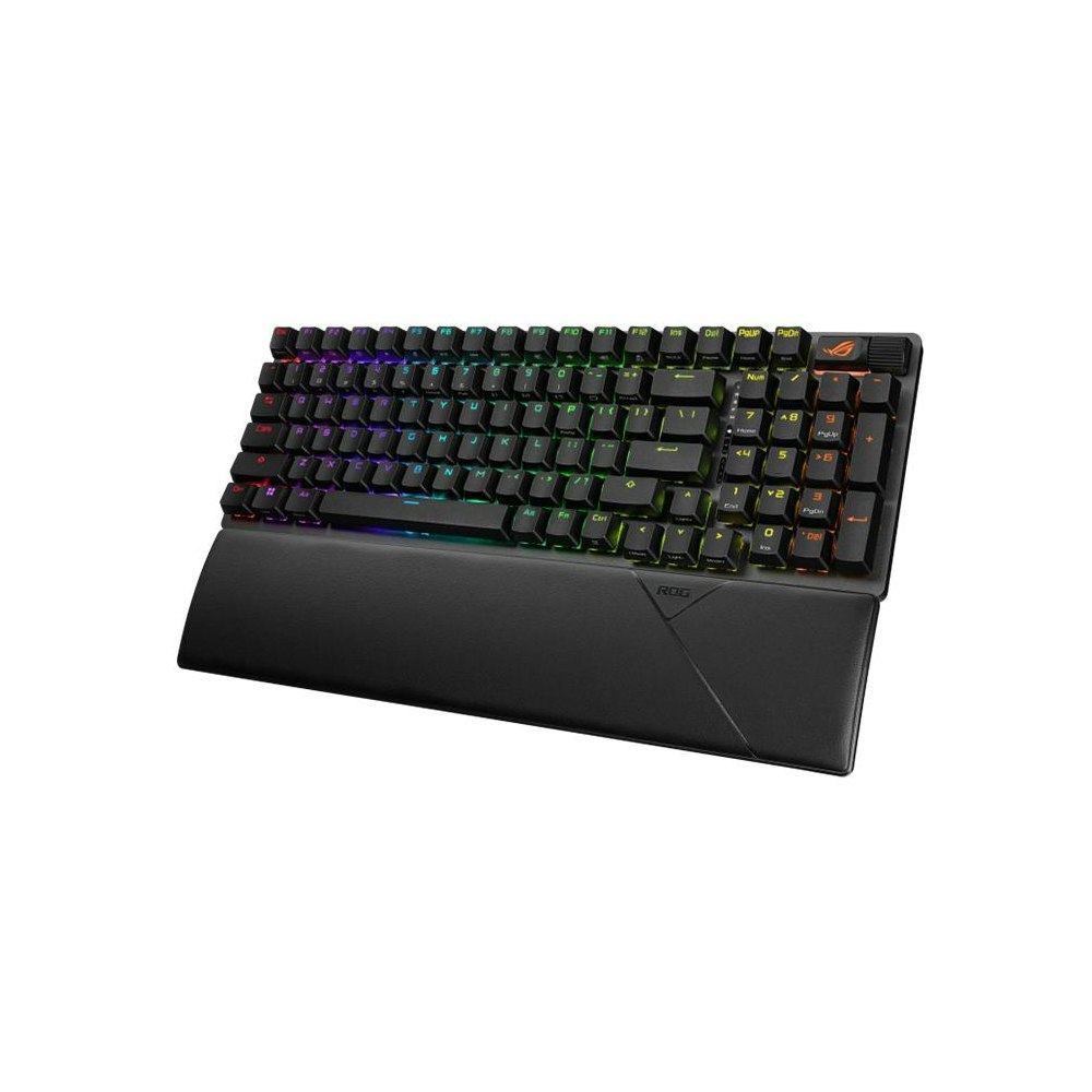 A large main feature product image of ASUS ROG Strix Scope II 96 Wireless Mechanical Gaming Keyboard - Storm Switch