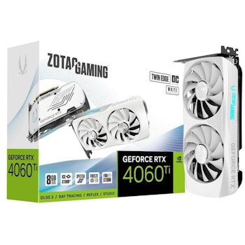 Product image of ZOTAC GeForce RTX 4060 Ti Twin Edge OC 8GB GDDR6X - White - Click for product page of ZOTAC GeForce RTX 4060 Ti Twin Edge OC 8GB GDDR6X - White