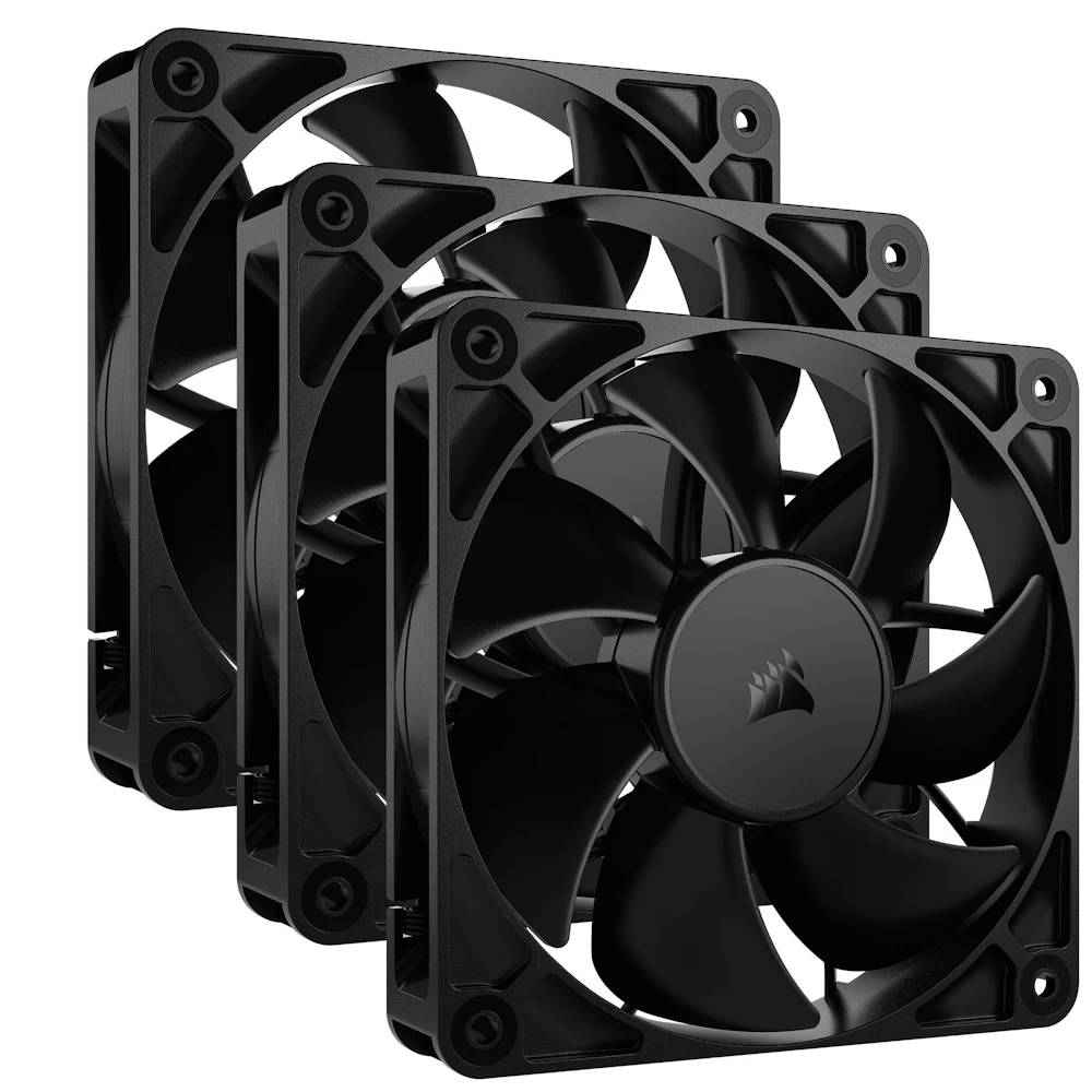 Corsair RS120 - 120mm PWM Fan 3-Pack (Black)