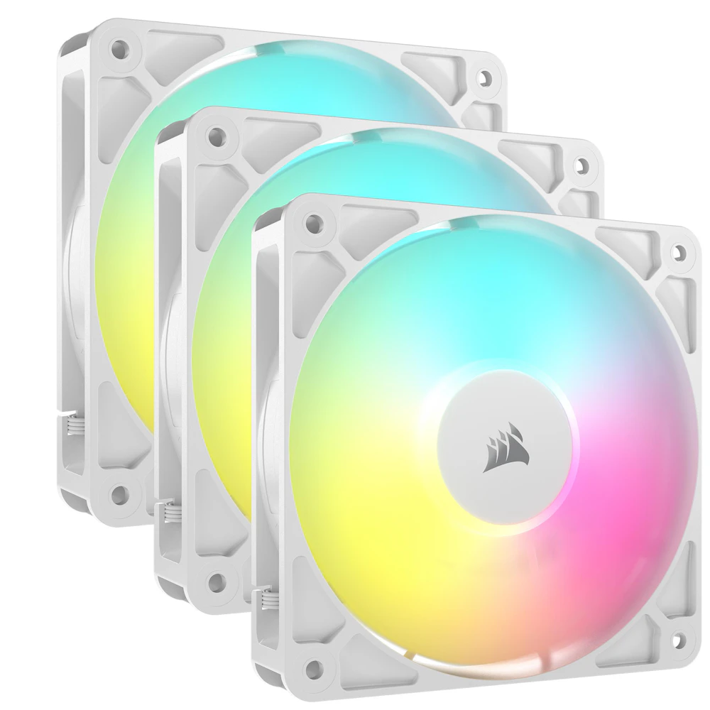 Corsair RS120 ARGB - 120mm PWM Fan 3-Pack (White)