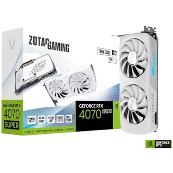 Product image of ZOTAC GeForce RTX 4070 SUPER Twin Edge OC 12GB GDDR6X - White - Click for product page of ZOTAC GeForce RTX 4070 SUPER Twin Edge OC 12GB GDDR6X - White
