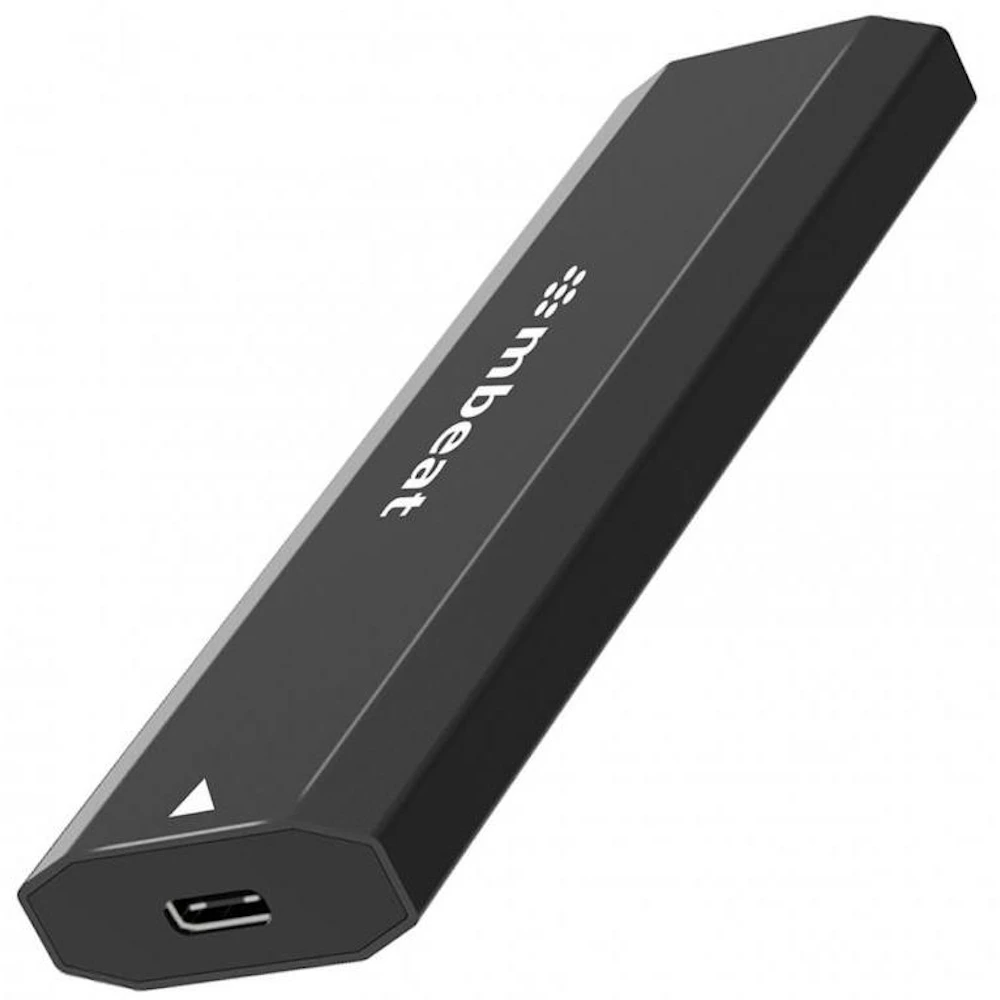 mbeat Elite USB Type-C to M.2 SSD Enclosure (M-Key, B+M Key) - Matte Black
