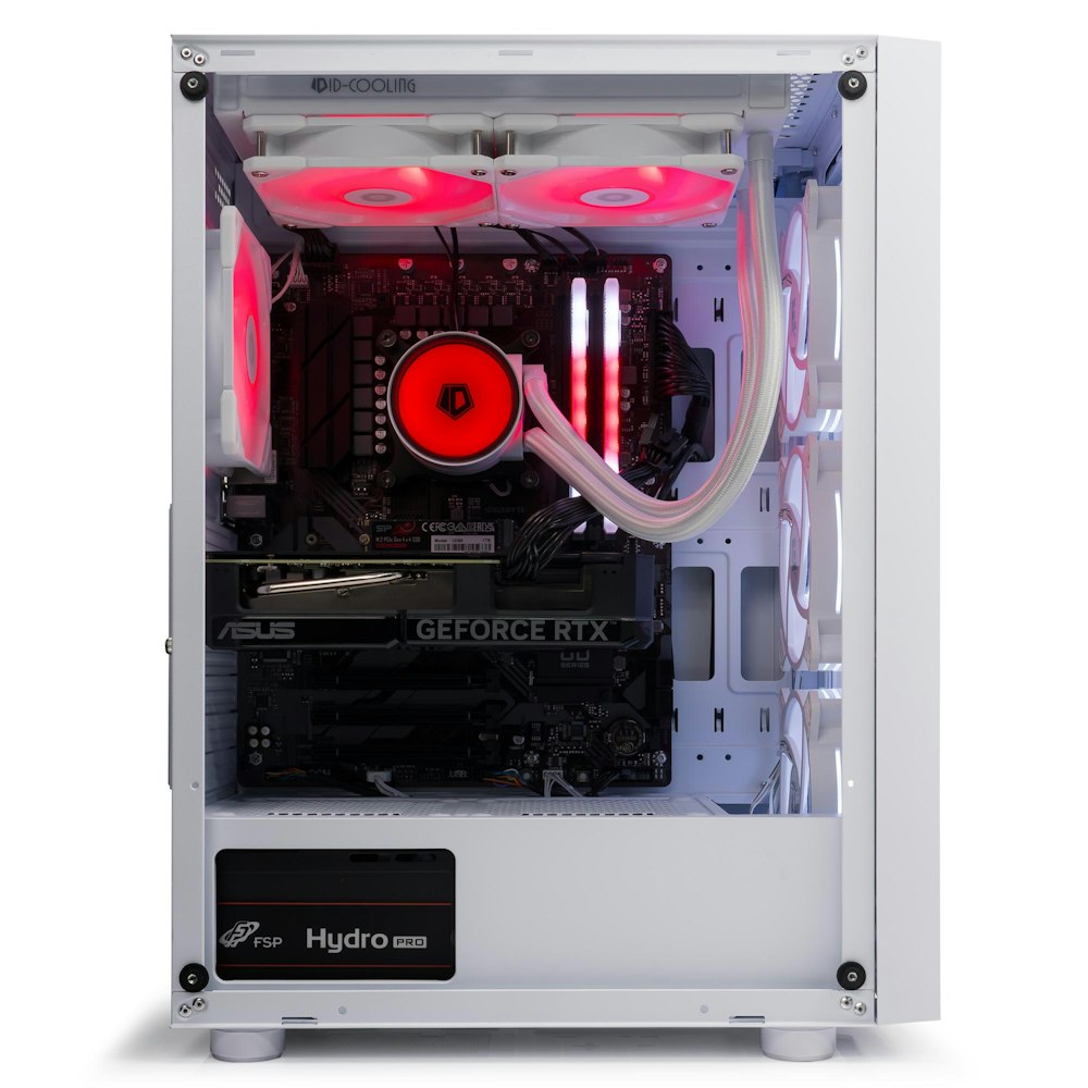 A large main feature product image of PLE Pulse RTX 4060 Ti Prebuilt Ready To Go Gaming PC