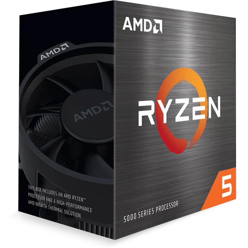 AMD Ryzen 5 5600X 6 Core 12 Thread Up To 4.6Ghz AM4 - With Wraith Stealth Cooler
