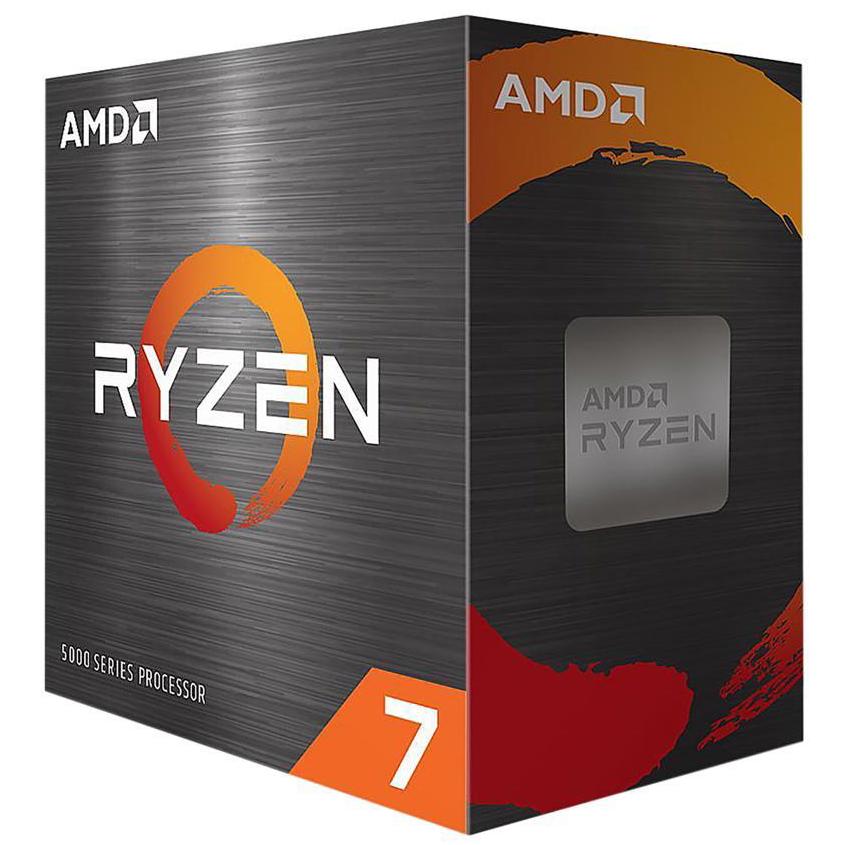 A large main feature product image of AMD Ryzen 7 5700X 8 Core 16 Thread Up To 4.6Ghz AM4 - No HSF Retail Box