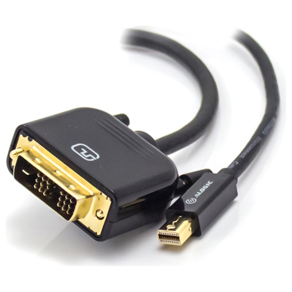 A large main feature product image of EX-DEMO ALOGIC Mini DisplayPort to DVI-D 2m Cable