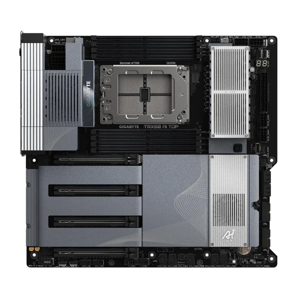 Gigabyte TRX50 AI TOP sTR5 eATX Desktop Motherboard