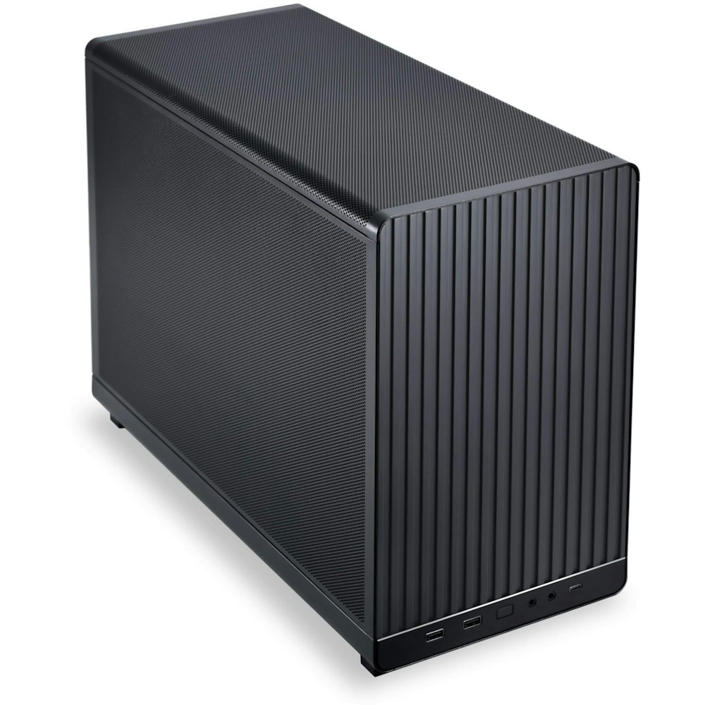 A large main feature product image of Lian Li DAN-A3 26L Compact mATX Case (Black)