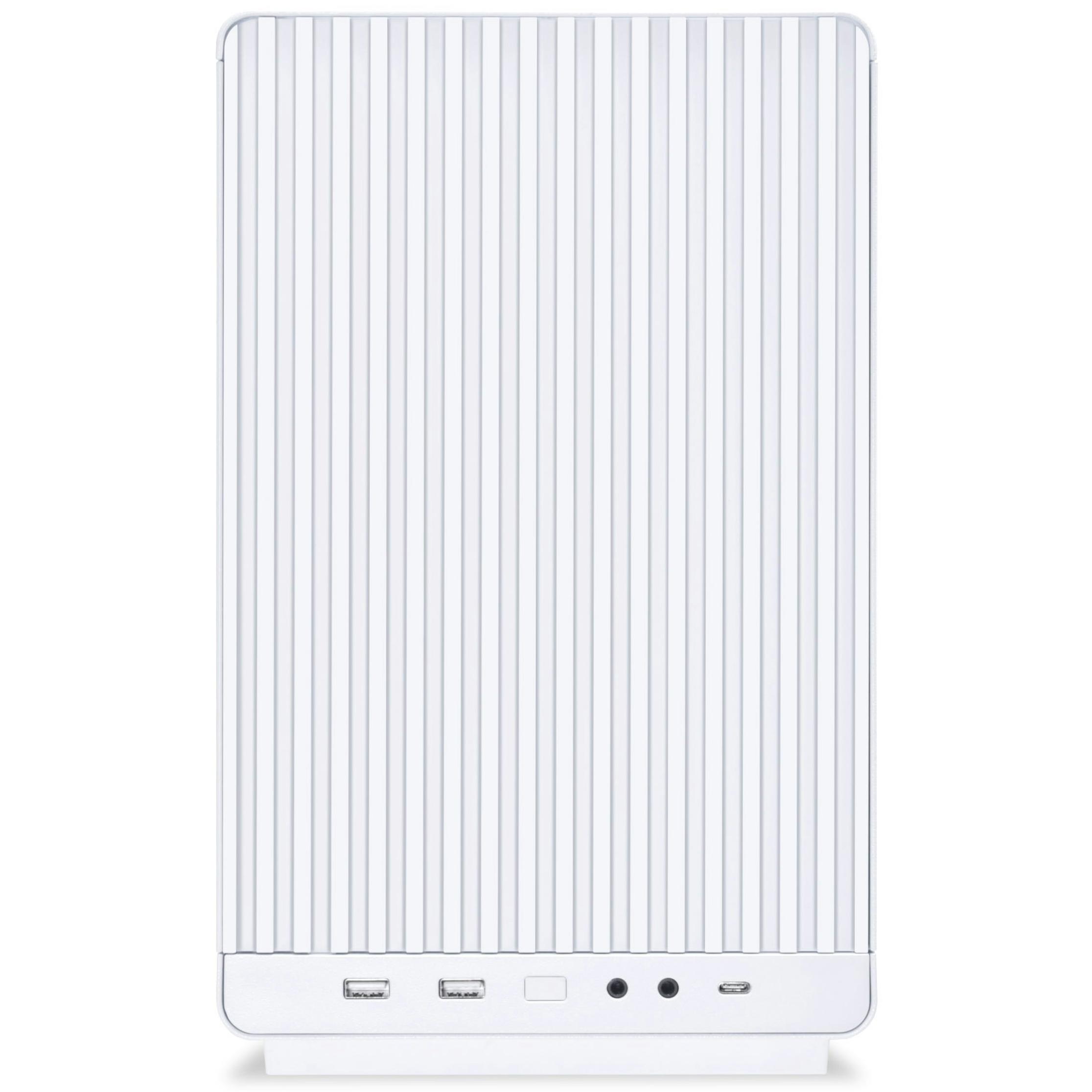 A large main feature product image of Lian Li DAN-A3 26L Compact mATX Case (White)
