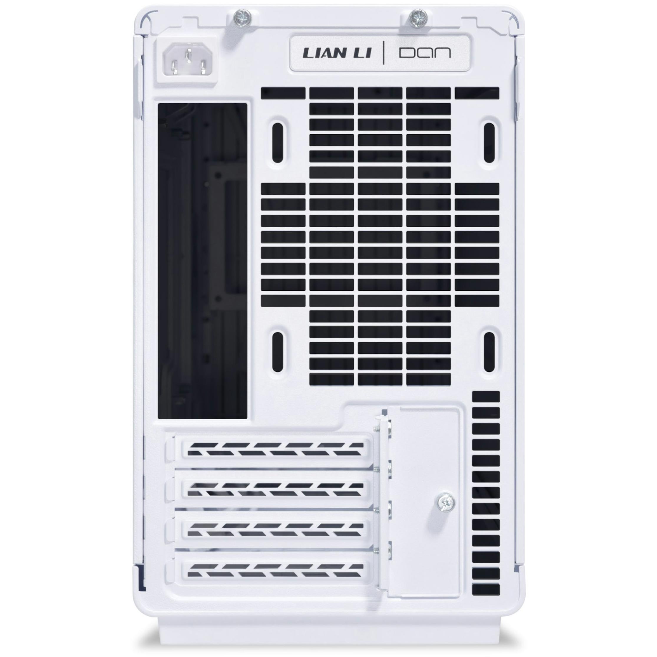 A large main feature product image of Lian Li DAN-A3 26L Compact mATX Case (White)