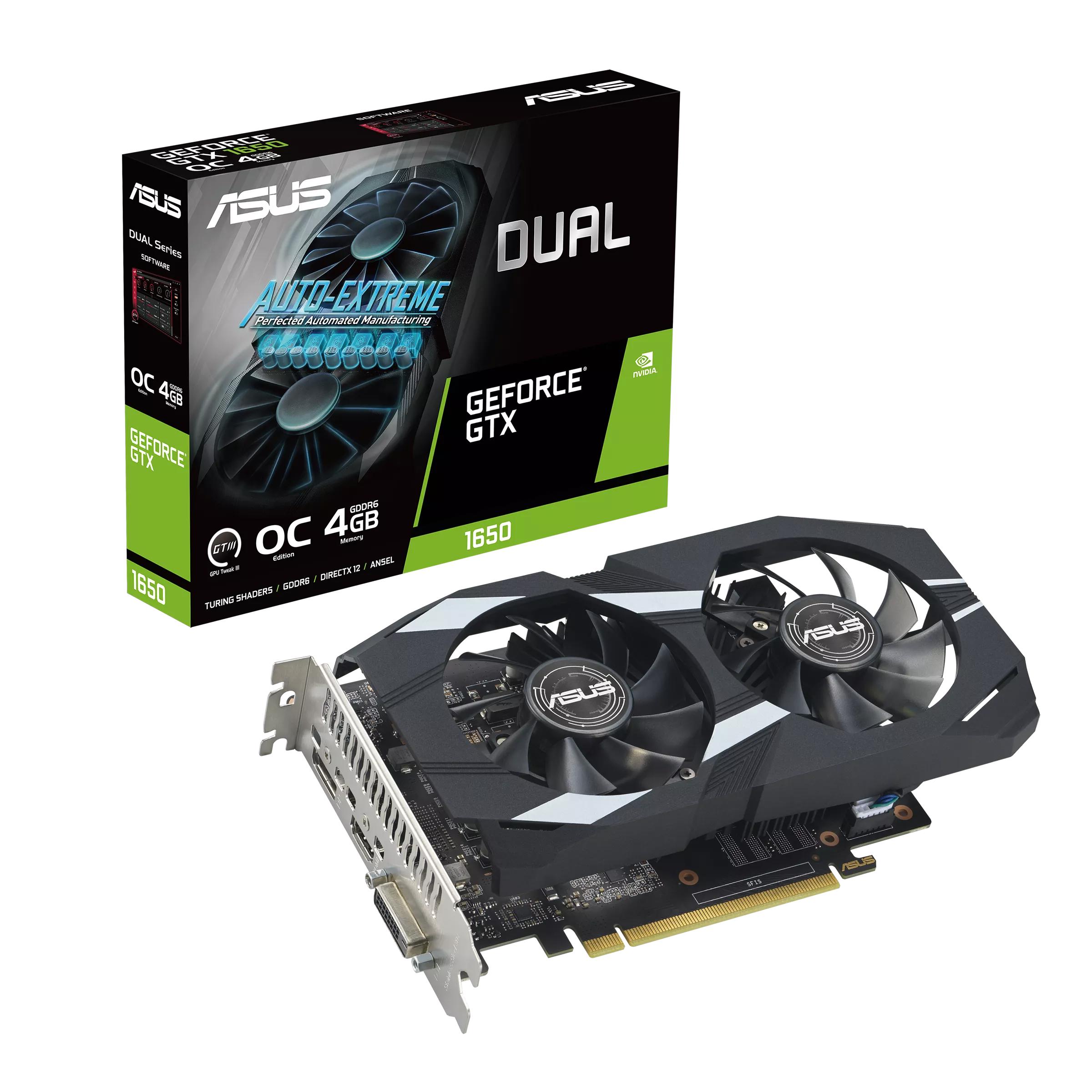 ASUS GeForce GTX1650 Dual EVO OC 4GB GDDR6