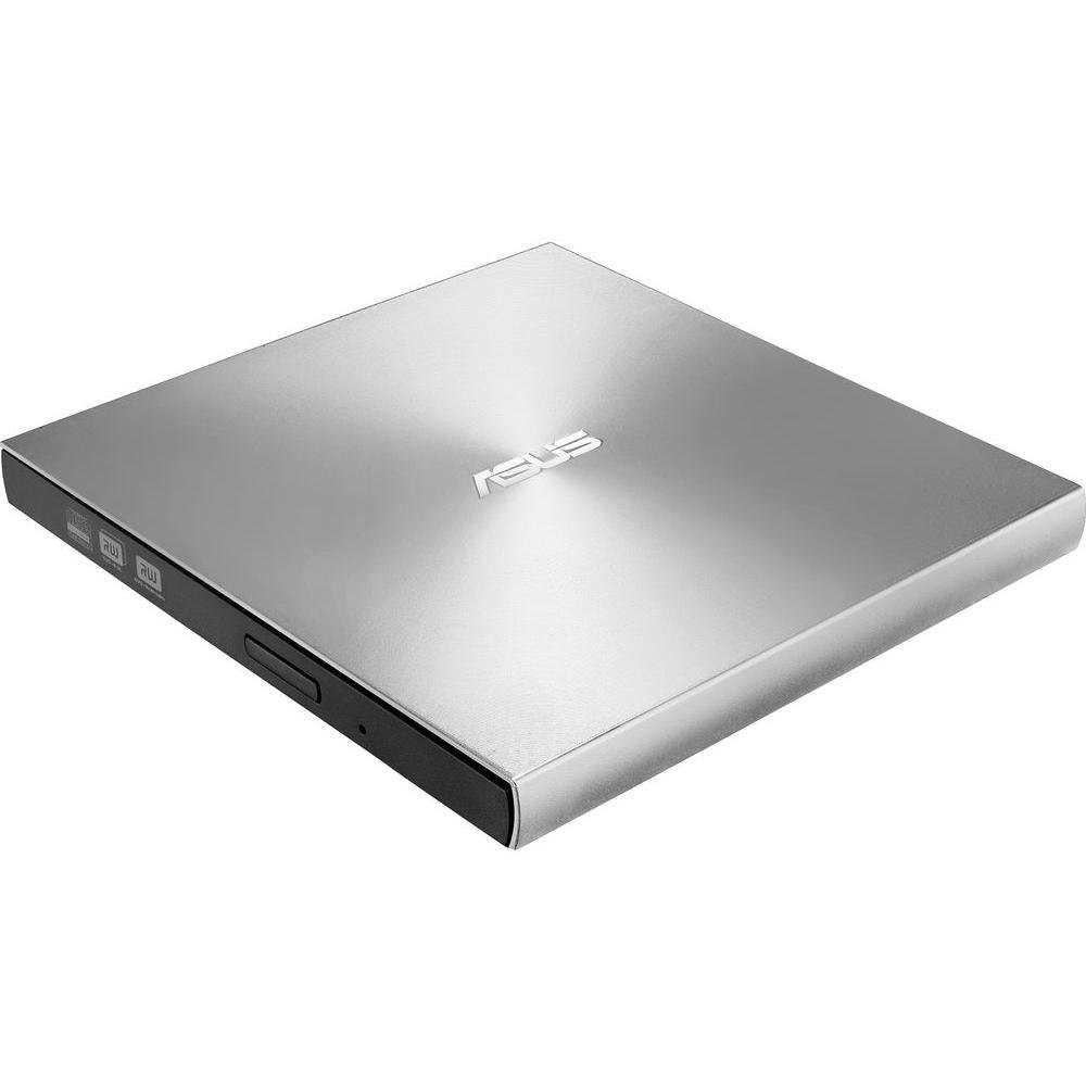A large main feature product image of ASUS ZenDrive U9M External USB-A/C DVD Drive - Silver